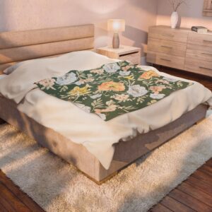 The Legacy in Petals Collection - Velveteen Plush Blanket
